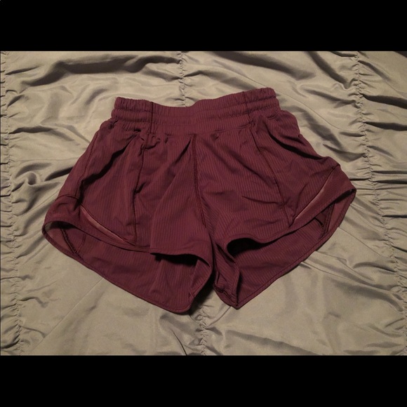 lululemon athletica Pants - plum hotty hot shorts